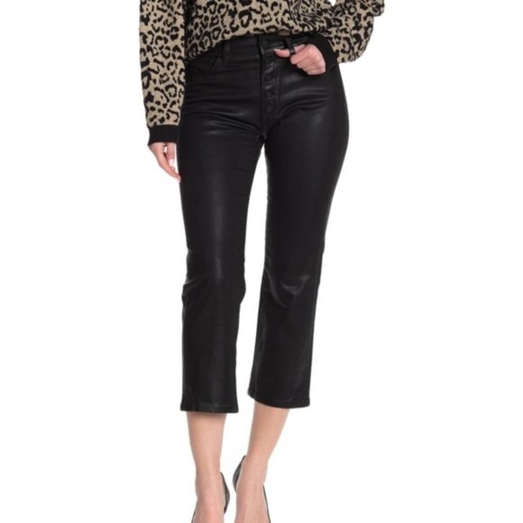 Joe's Jeans Denim - Joe's Jeans The Callie High Rise Pleather-Like Crop Pants Black NWT 31 $218+